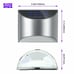 Solar Powered LED Wall Light Control Gutter Fence Outdoor Garden Lamp Waterproof