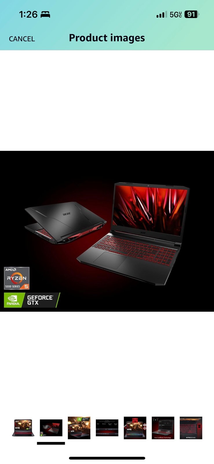 Acer Nitro 5 Gaming Laptop 1 TB in Black