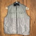 Mens Winston Faux Fur Lined Puffer Vest 4XL Full Zip Front Pockets Two Tone Gray