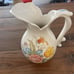 Vintage Avon Handpainted Flowers Ceramic Pitcher
