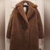 MANGO NWT Sz XS TEDDY Faux Fur Brown Coat Jacket Blogger's FAV. NEW