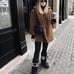 MANGO NWT Sz XS TEDDY Faux Fur Brown Coat Jacket Blogger's FAV. NEW