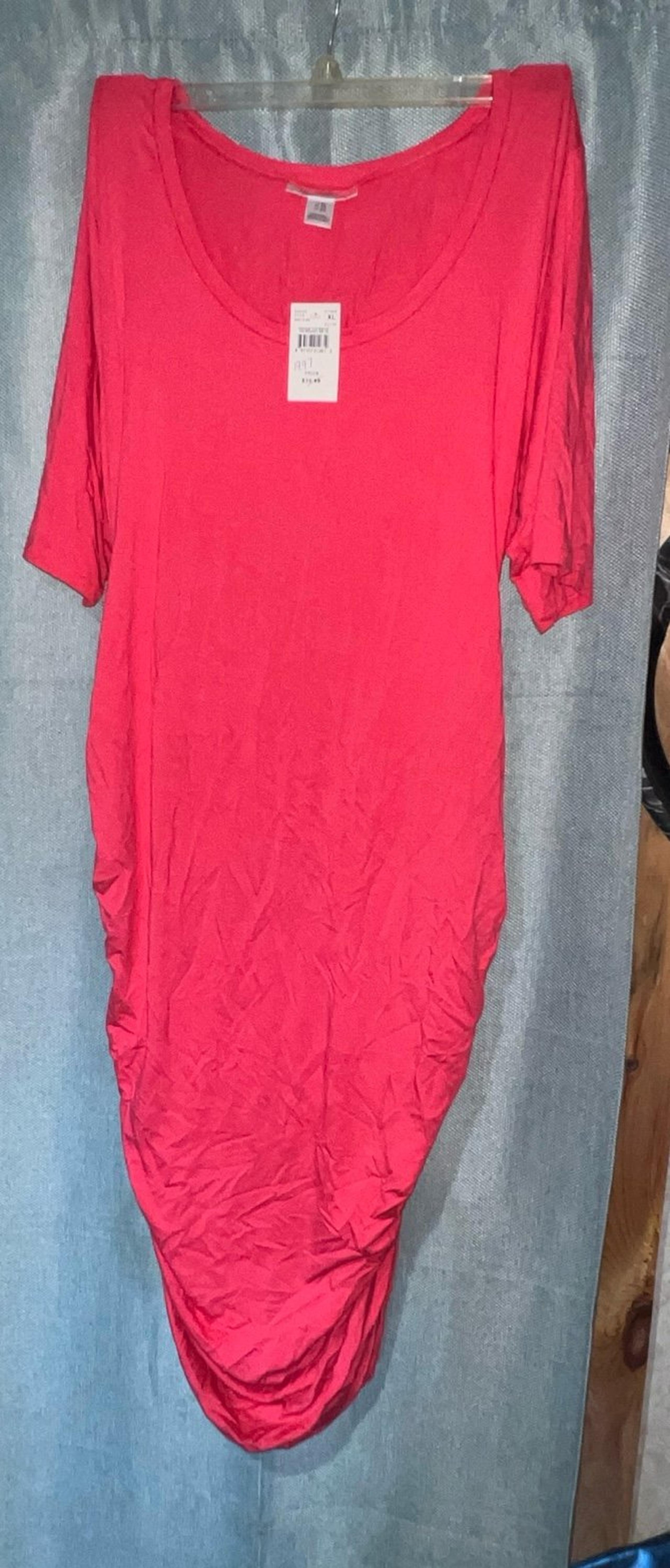 Motherhood Maternity Dress XL Hot Pink NWT