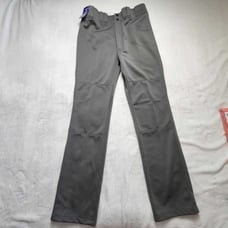New men's L Mizuno baseball premier pro pants with hemmed open bottom in gray
