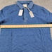 Todd Snyder Medium Indigo Rugby Polo Shirt size XS Blue Long Sleeve NWT 158
