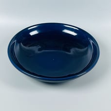 Vintage 12 Fiesta Cobalt Blue Footed Presentation Serving Bowl Fiesta 500 HLC