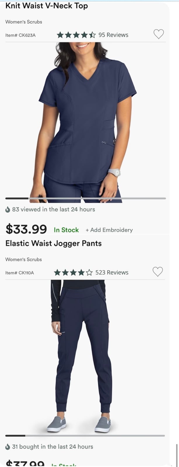 Cherokee Scrub Set M/Tall