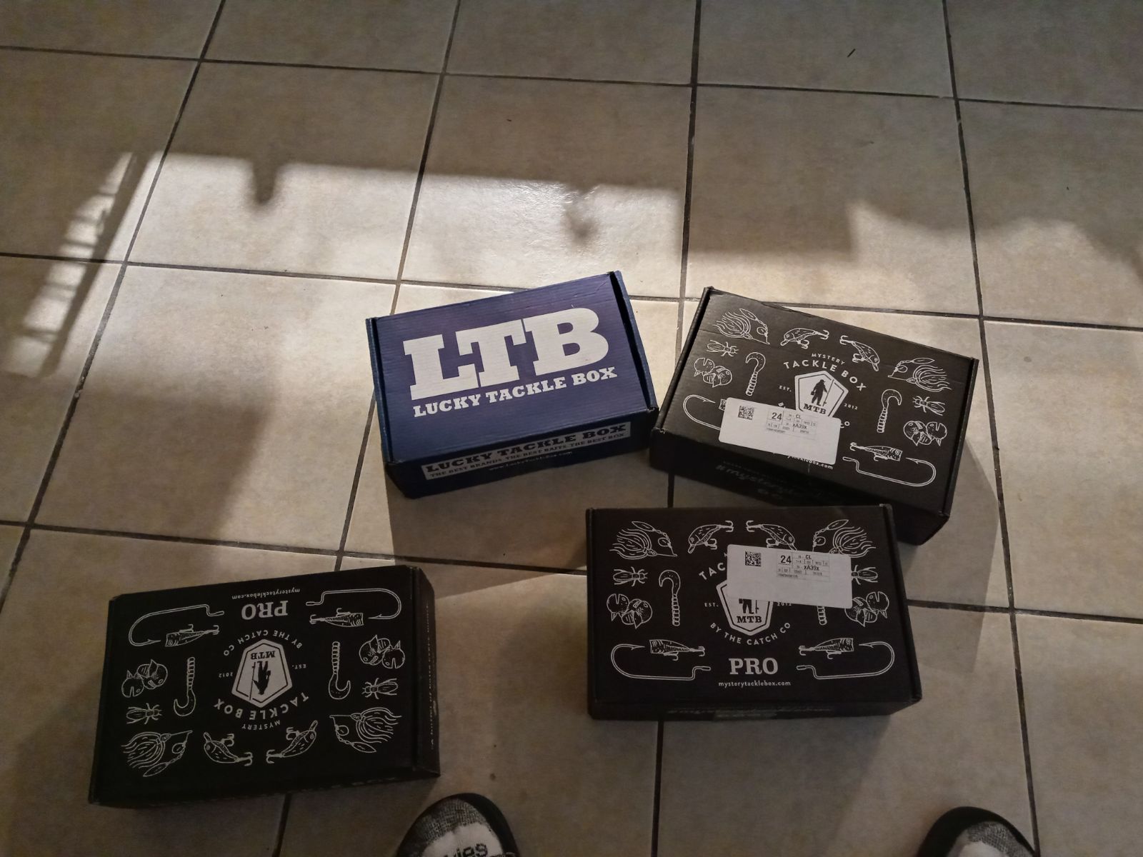 3 Mestery tackle boxs an 1 lucky tackle box