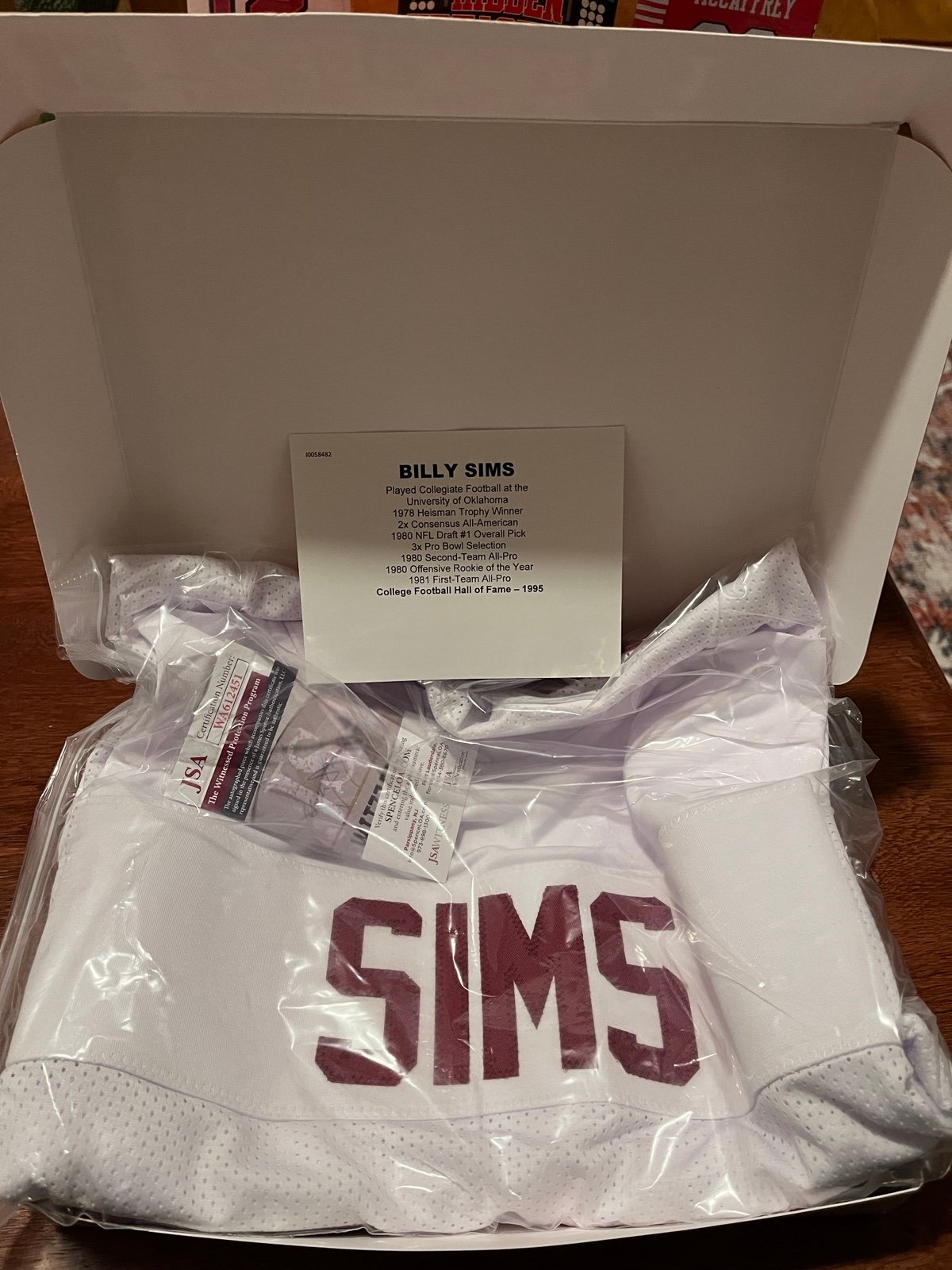 Billy Sims Signed Oklahoma Sooners Jersey