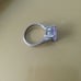 purple gemstone ring size 8 sterling vintage sale