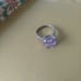 purple gemstone ring size 8 sterling vintage sale