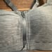 Victoria’s Secret Knockout Sports Bra, Gray, Zip-Front, 36C