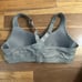 Victoria’s Secret Knockout Sports Bra, Gray, Zip-Front, 36C