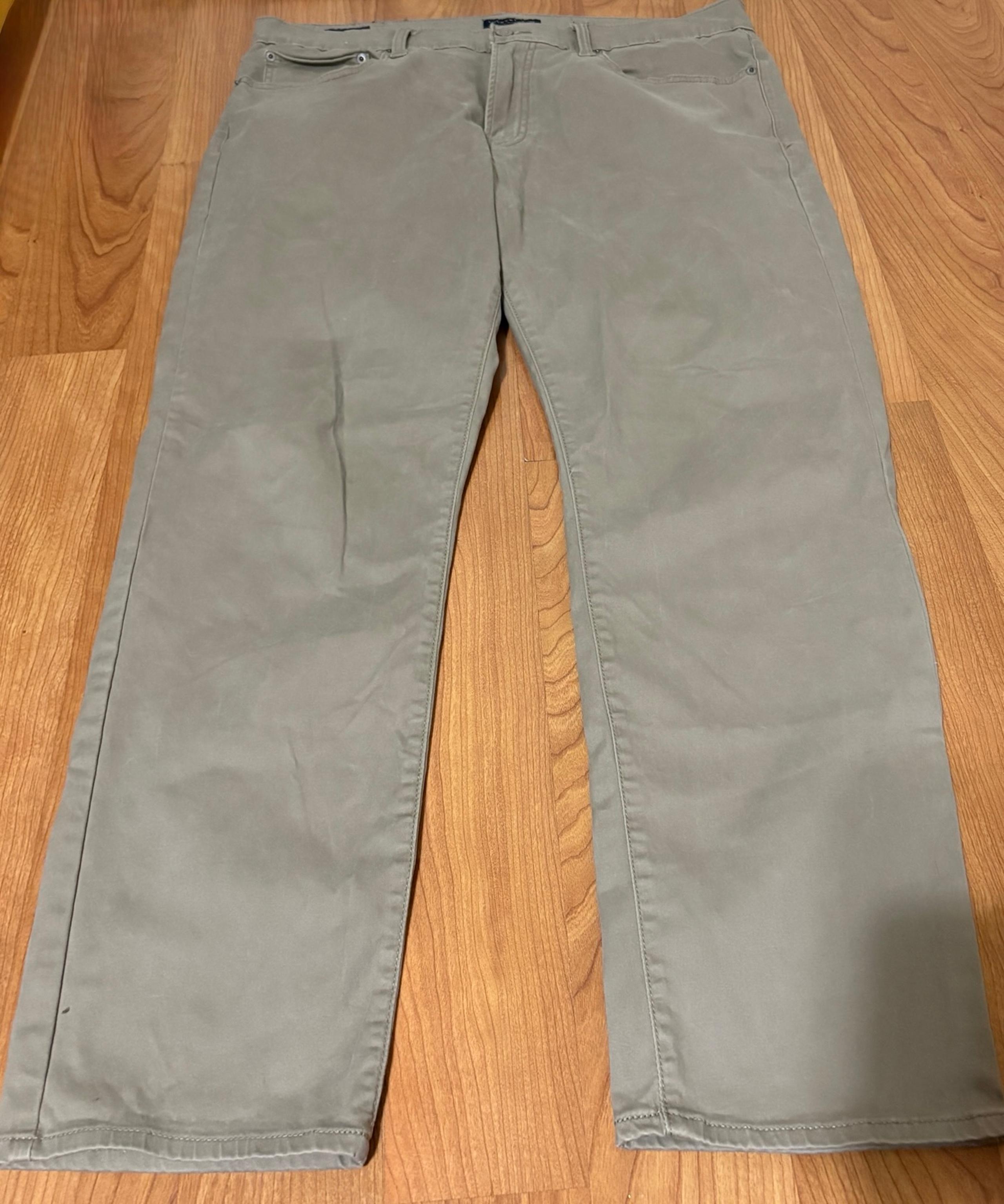 Lucky Brand Pants Men's 36x30 Khaki Tan 121 Slim Fit Straight Leg Stretch