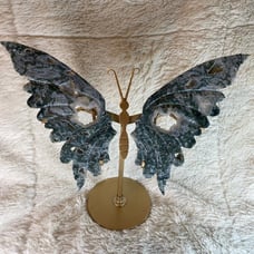 Moss Agate Butterfly