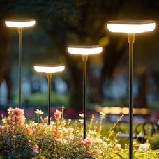 Solar Lights Outdoor Garden 4 Pack Solar Pathway Light 31 Tall