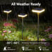 Solar Lights Outdoor Garden 4 Pack Solar Pathway Light 31 Tall