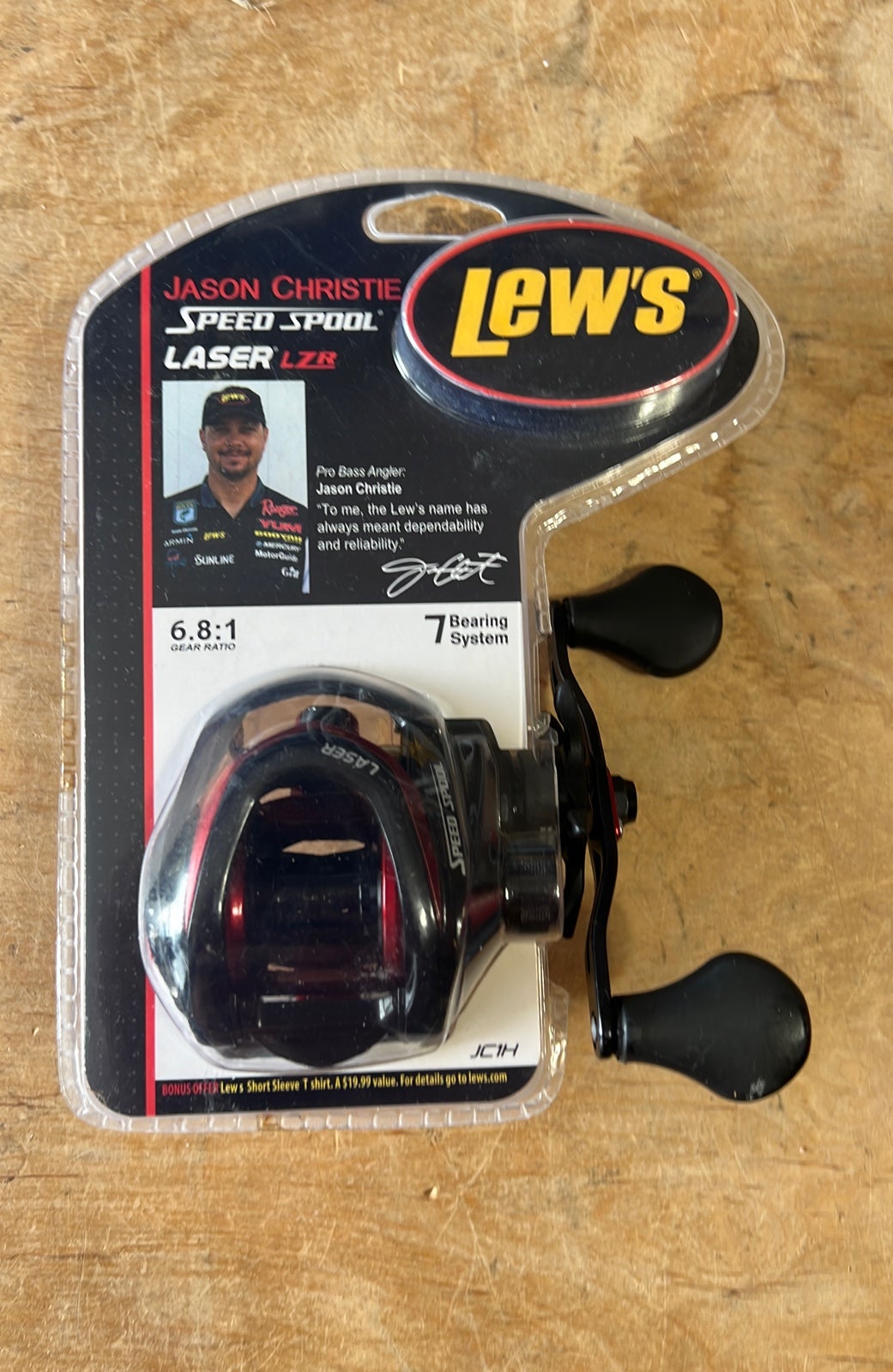 Lew's Jason Christie Speed Spool Laser LZR Bait casting Reel NEW JC1H