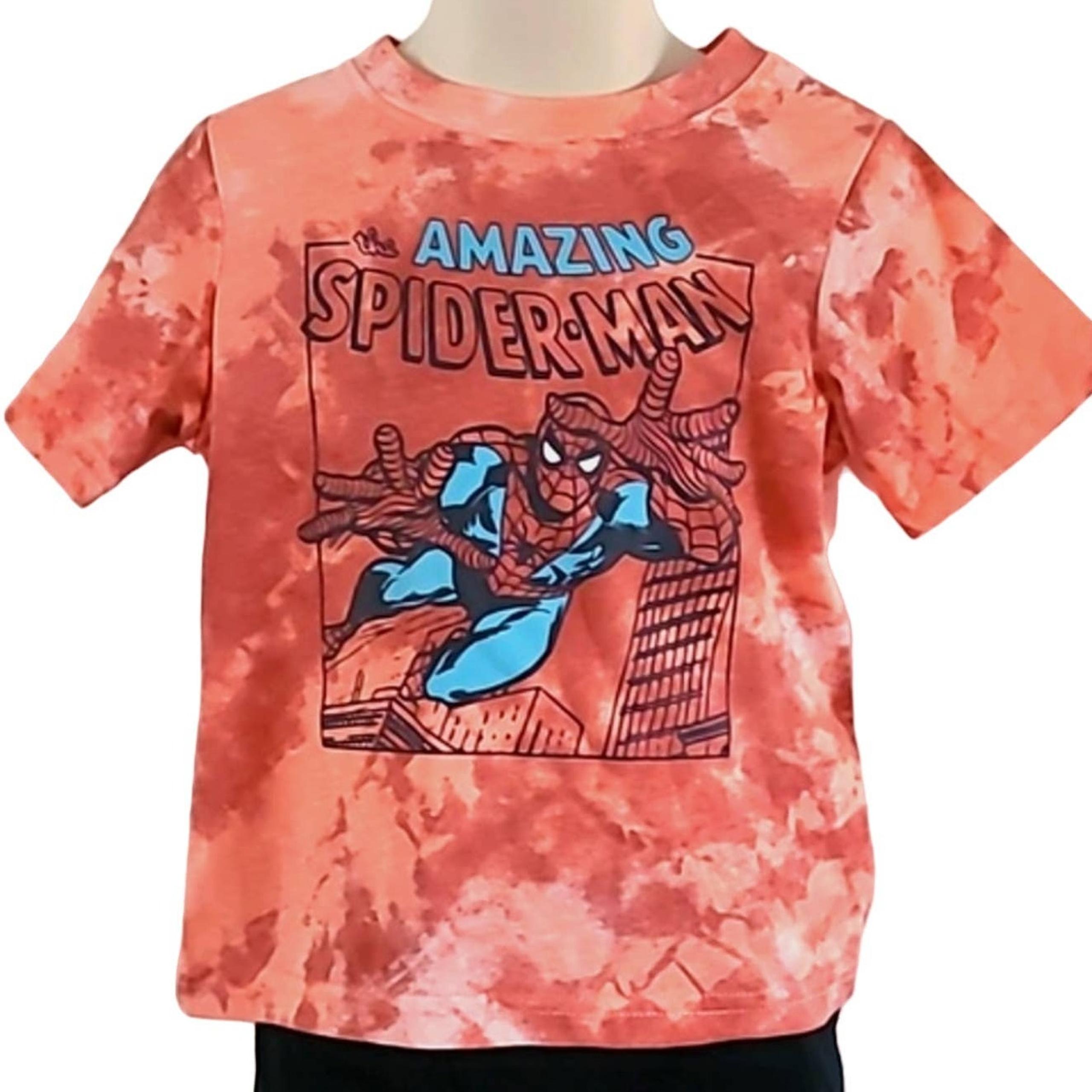 Marvel Spider-Man Toddler Boys T-Shirt – Size 2T, Tie-Dye Red NWOT