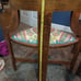 Set of 2 antique corner chairs.