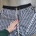 Vacay Swimwear Men's Shorts Size L 34 Riviera Black Gingham Check Mesh Lined