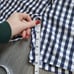 Vacay Swimwear Men's Shorts Size L 34 Riviera Black Gingham Check Mesh Lined