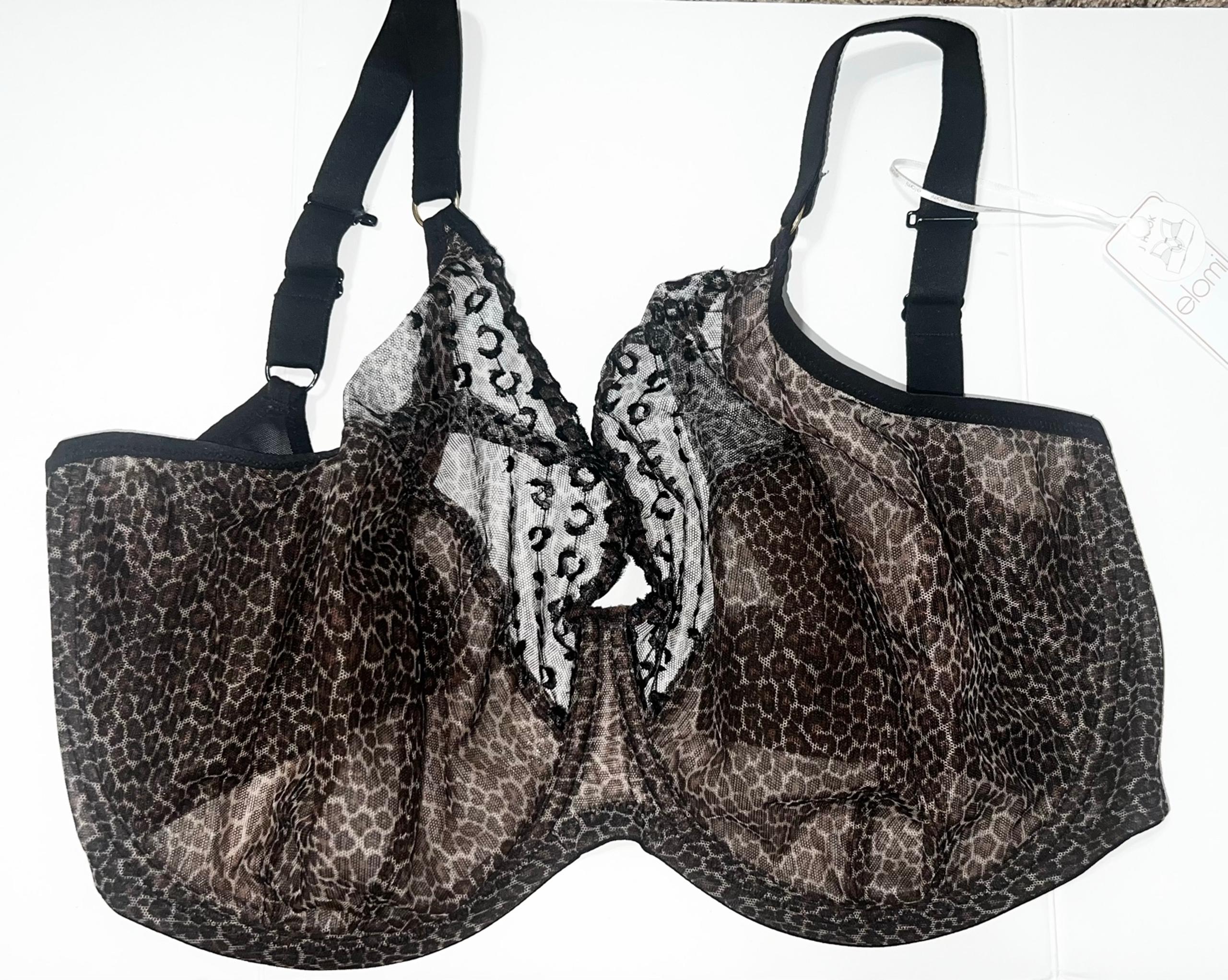 Elomi EL8900 Matilda Underwire Bra 36O US Leopard womens J. Hook Undergarment