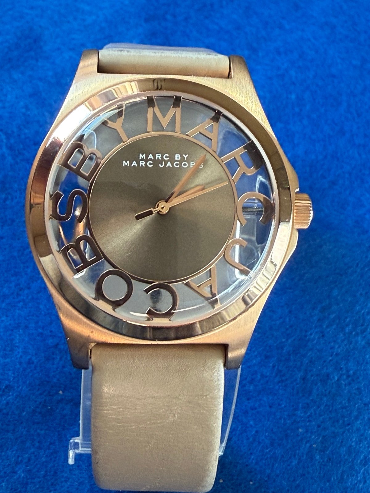 Brand: Marc Jacobs Marc Jacobs Marc by Women's MBM1245 Skeleton Rose-Tone Stainl