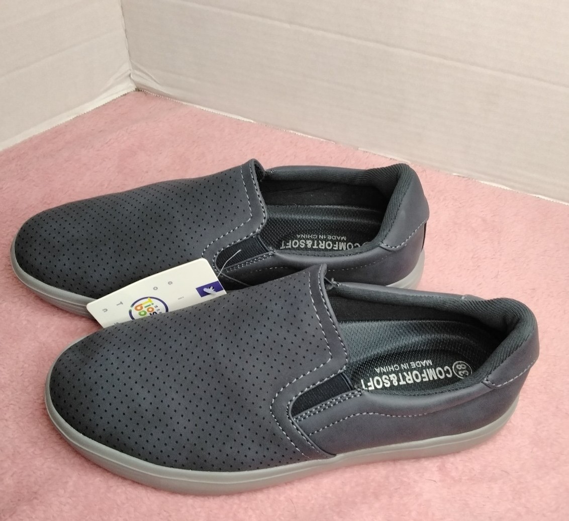 Slate colored 7.5 women's slip on shoe