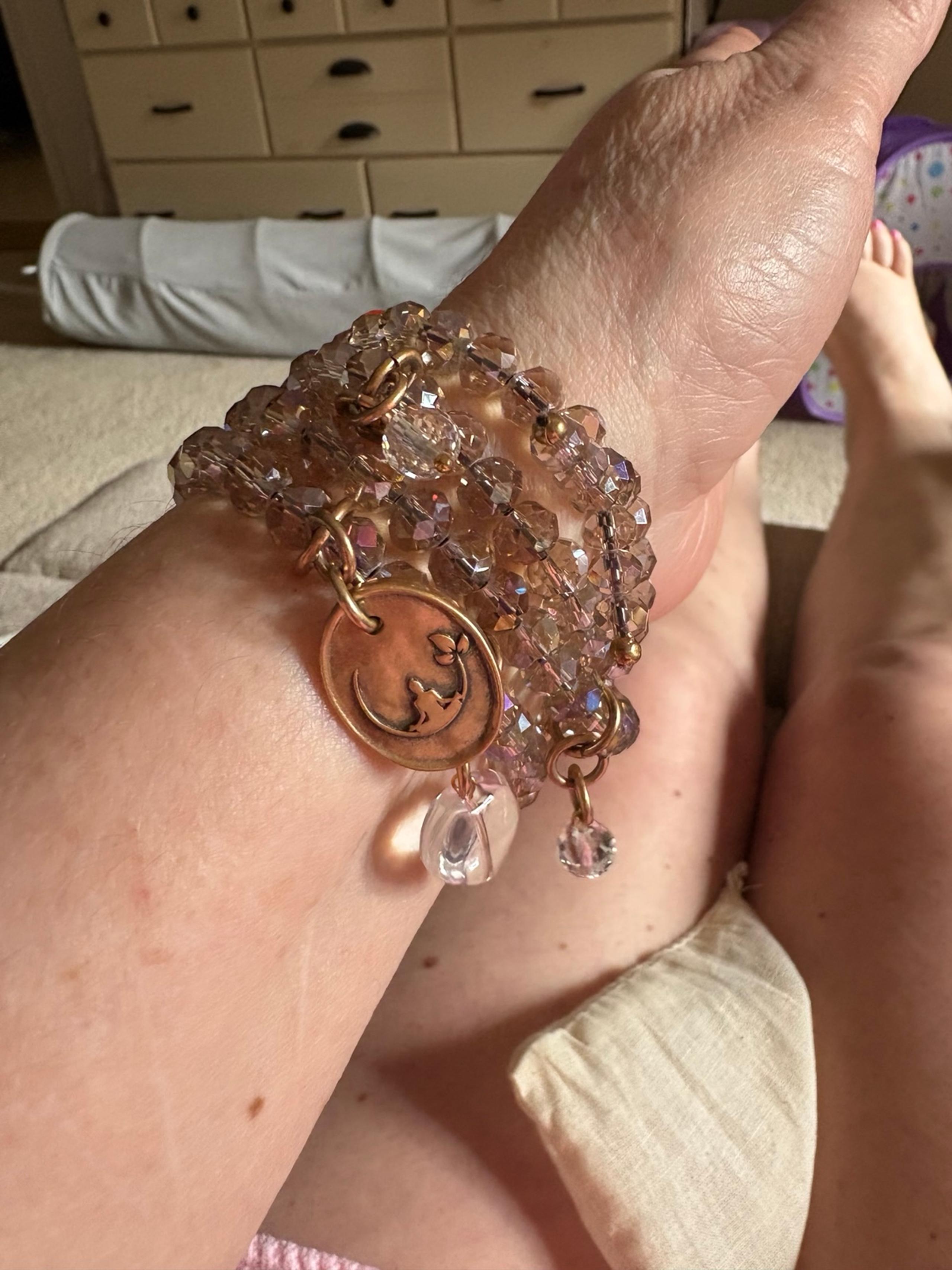 Boho Crystal Wrap Bracelet by Katia Designs