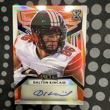 2023 Leaf Metal Draft: Portrait Autographs Crystal Red PA-DK1 Dalton Kincaid /2