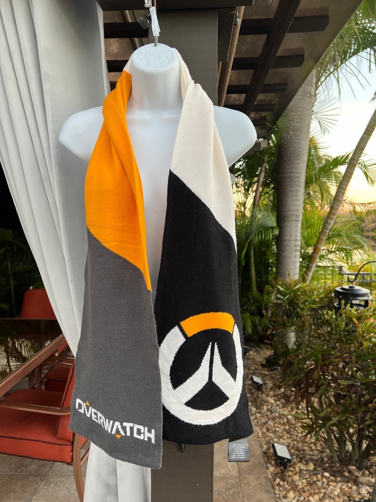 OVERWATCH White Black Mustard LOGO Figure Scarf - Unisex GamerBlizzard Blizzcon