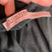 JUICY COUTURE BLACK TASSEL CROCHET HALTER TOP M