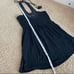 JUICY COUTURE BLACK TASSEL CROCHET HALTER TOP M