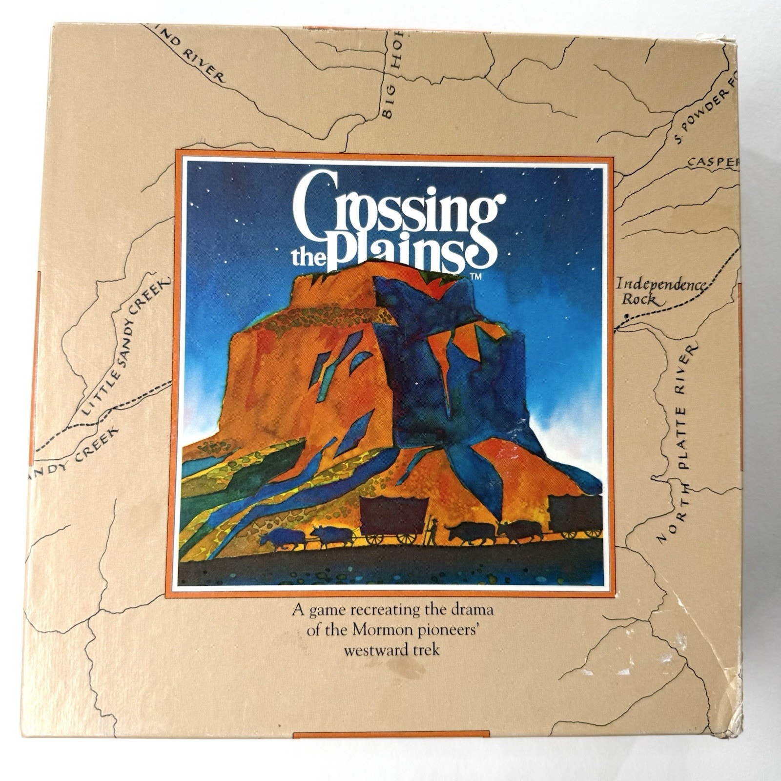 Crossing The Plains Mormon Trail Pioneer Trek Board Game 1984 LDS Ancestors
