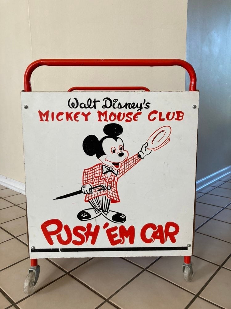 mickey push car