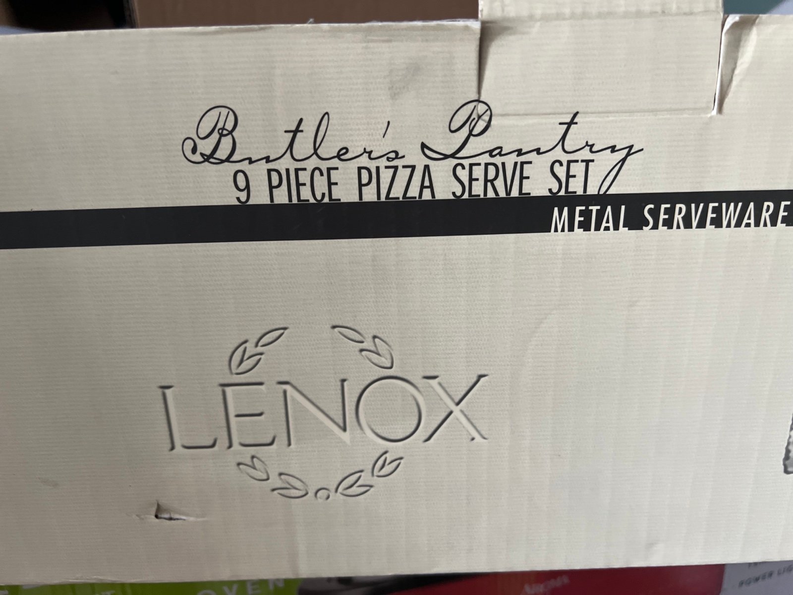 lenox 9pc pizza set retired