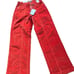 Judy Blue Women's High Rise Button Fly Red Corduroy Ankle Pants Size 1/25