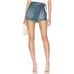 Free People Women's Size 6 Blue Emmy Denim Skorts Jean Skirt Shorts