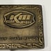 Kerr-McGee Corporation Oil Gulf Coast Region Employee Brass Belt Buckle Hit Line