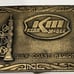 Kerr-McGee Corporation Oil Gulf Coast Region Employee Brass Belt Buckle Hit Line