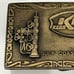 Kerr-McGee Corporation Oil Gulf Coast Region Employee Brass Belt Buckle Hit Line
