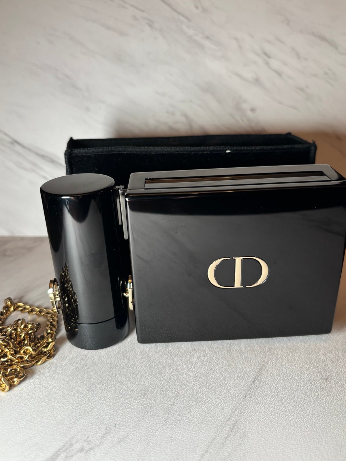Dior Limited Edition Rouge Miniaudiere Case And Lipstick Set