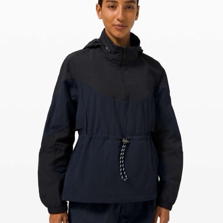 Lululemon Evergreen Anorak – True Navy/Black – Size 6 – Packable Belt Bag