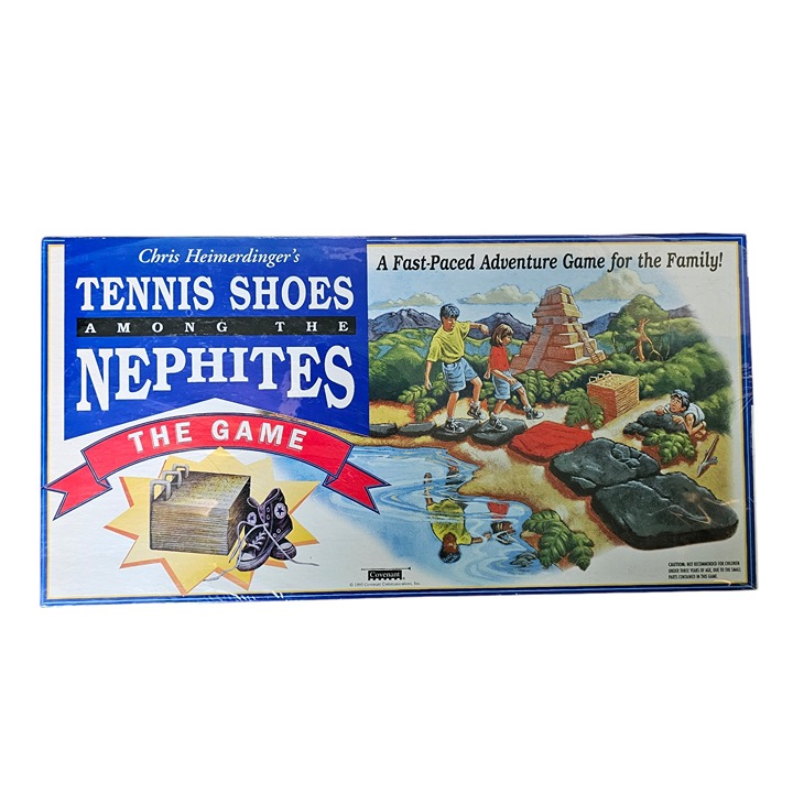 NEW in Box Tennis Shoes Among the Nephites Boardgame LDS Mormon Vintage 1995