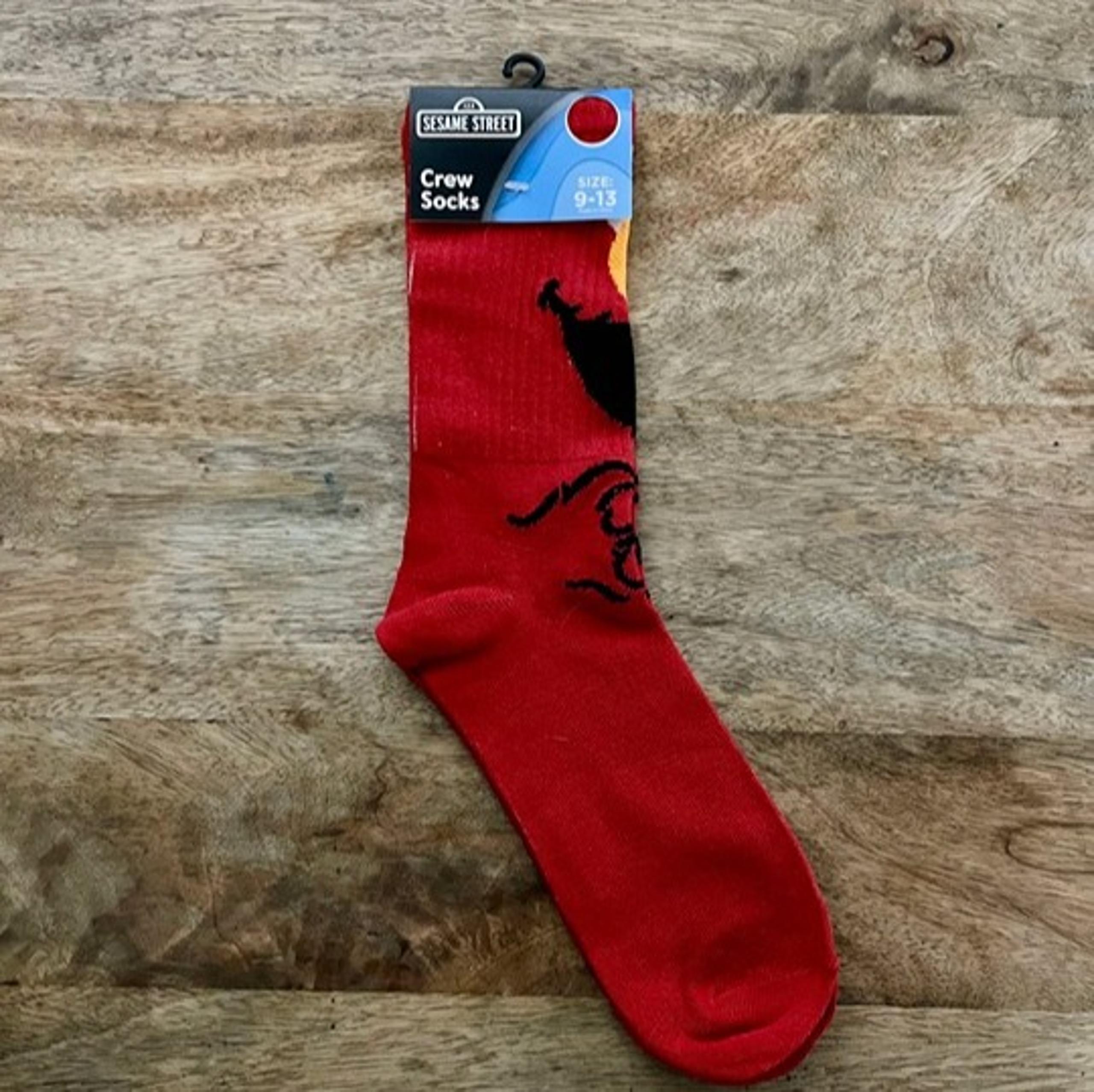 NEW Adult Red Elmo Socks - Sesame Street
