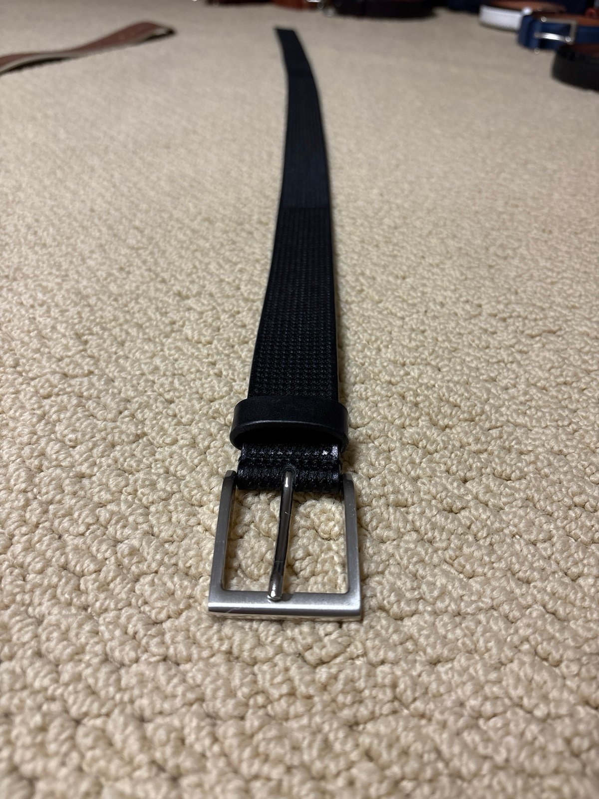 Allen Edmonds Black Dress Belt Men’s Size 36 Leather USA