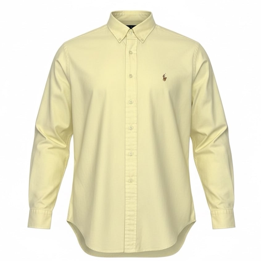 Ralph Lauren Yarmouth Men's 16.5 32/33 (Large) Yellow Button Down Oxford Shirt