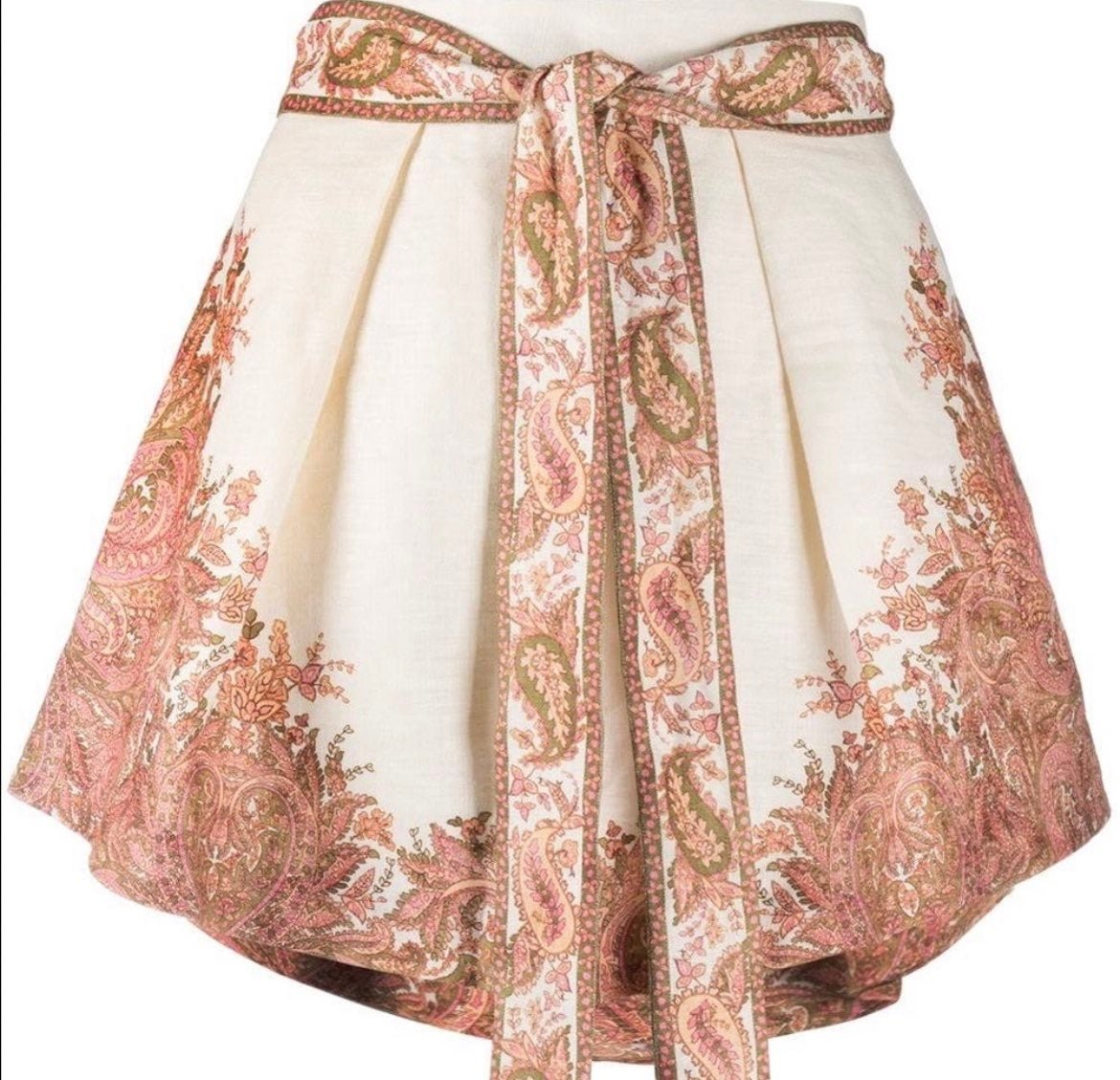 Zimmermann Brighton Tuck Short in Sherbet Paisley 0