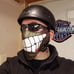 Smirkster leather biker or riding mask